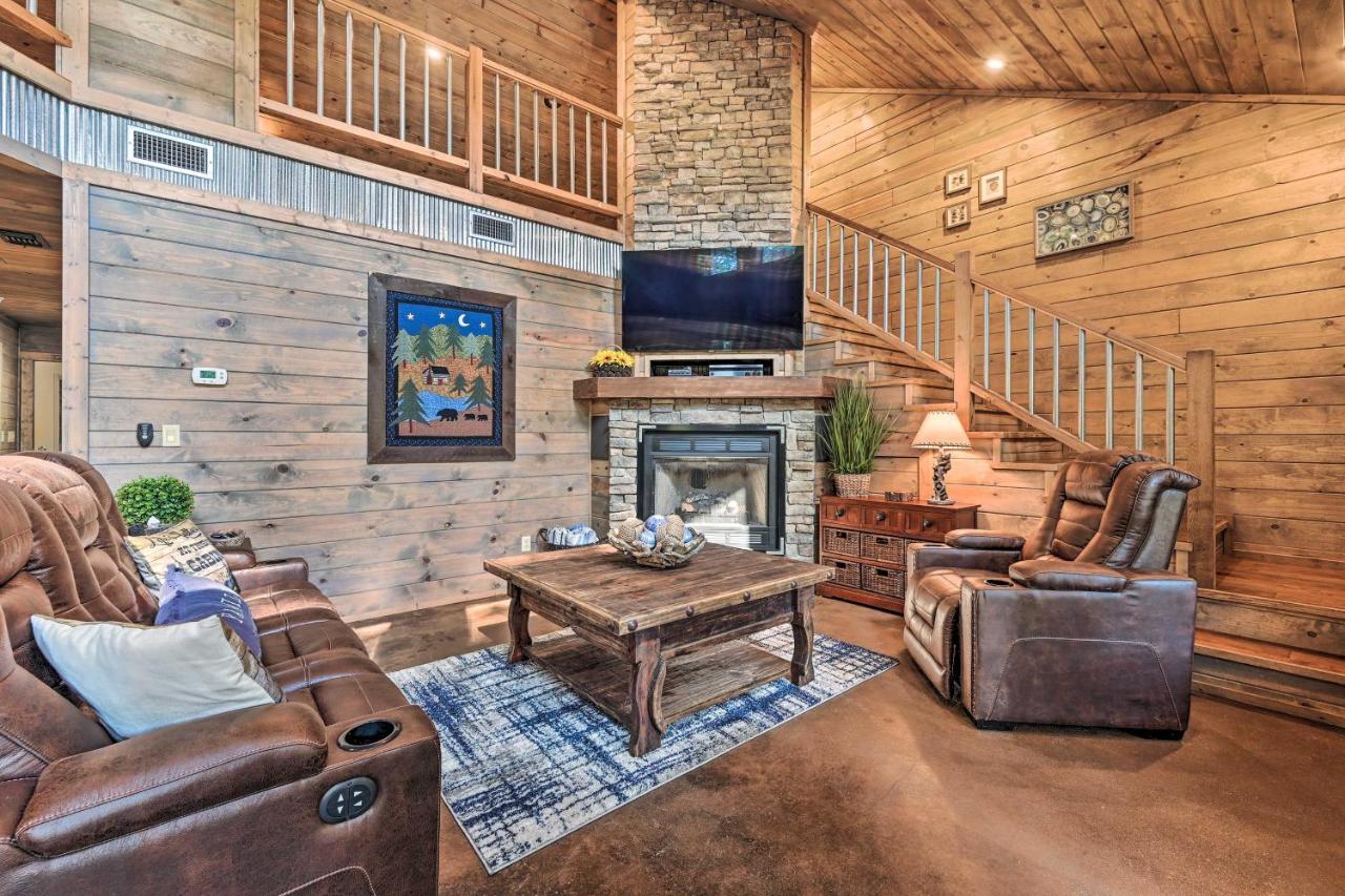 Luxe Broken Bow Cabin With Tesla Charging Station Stephens Gap Eksteriør billede
