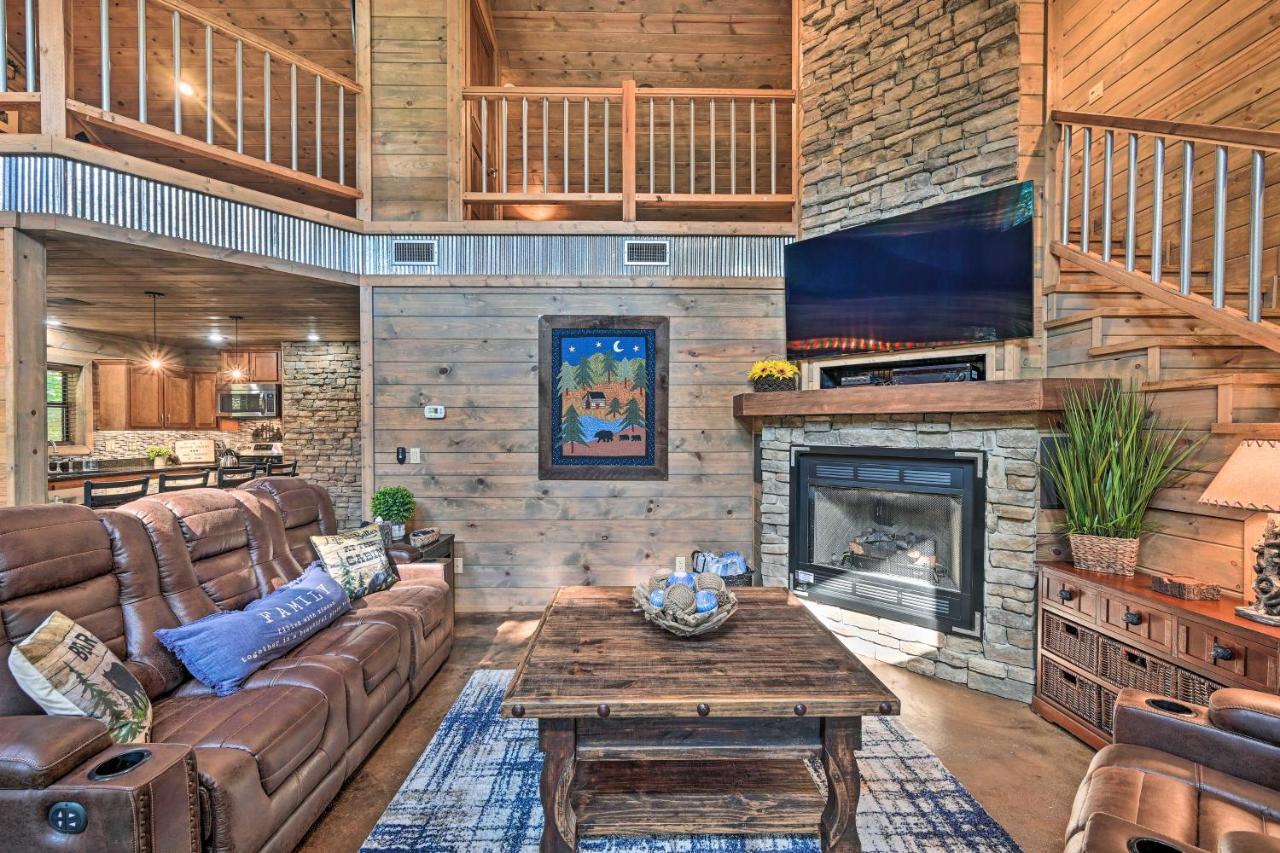 Luxe Broken Bow Cabin With Tesla Charging Station Stephens Gap Eksteriør billede