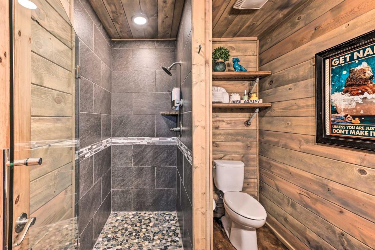 Luxe Broken Bow Cabin With Tesla Charging Station Stephens Gap Eksteriør billede