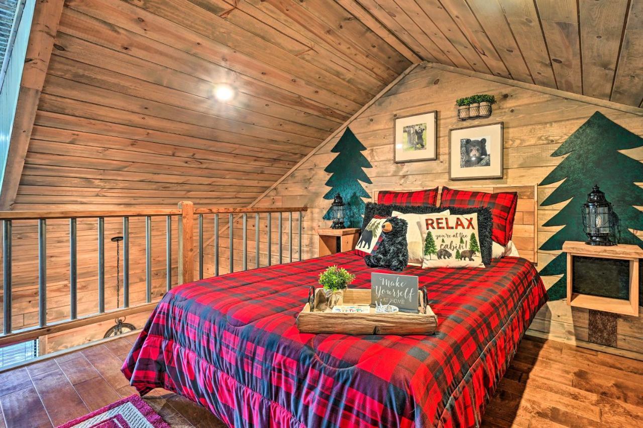 Luxe Broken Bow Cabin With Tesla Charging Station Stephens Gap Eksteriør billede